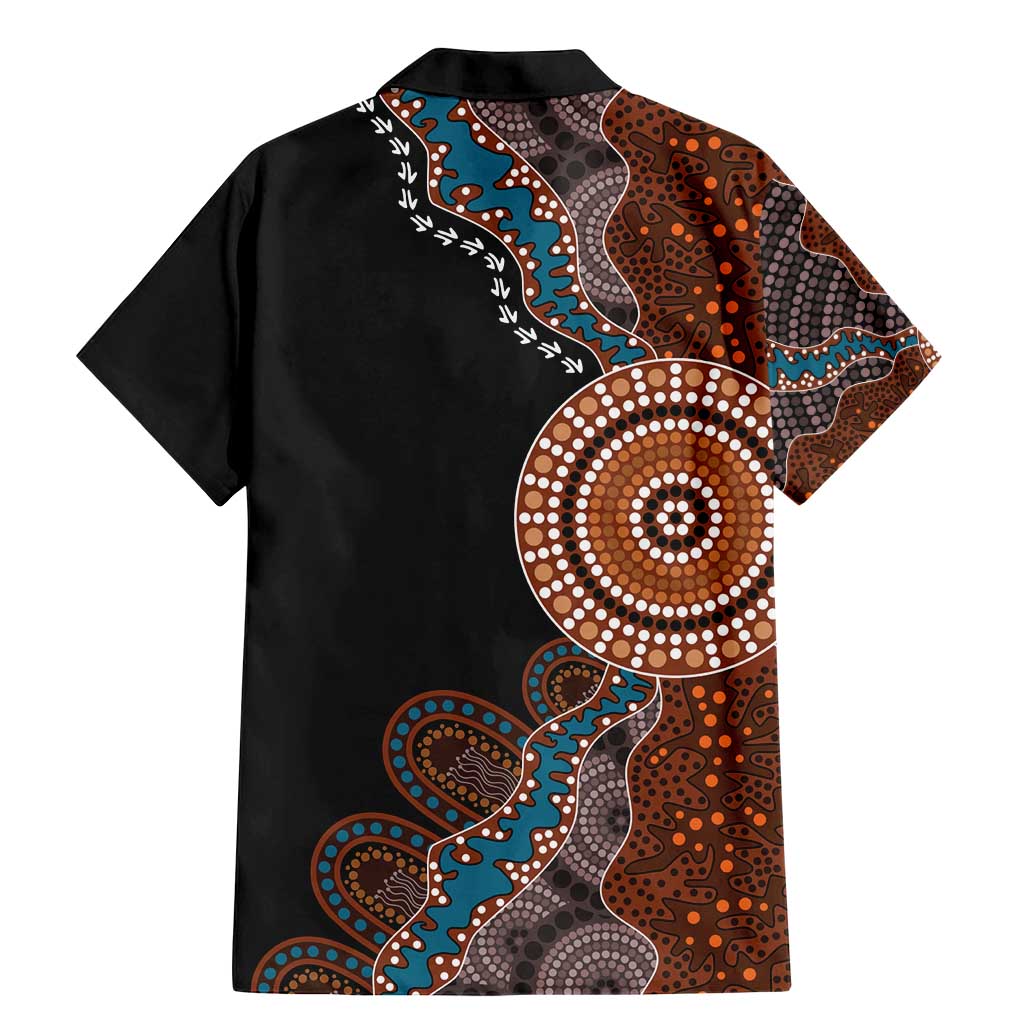 50 Years Of NAIDOC Family Matching Mermaid Dress and Hawaiian Shirt Strong and Proud Aboriginal Dot Painting No1