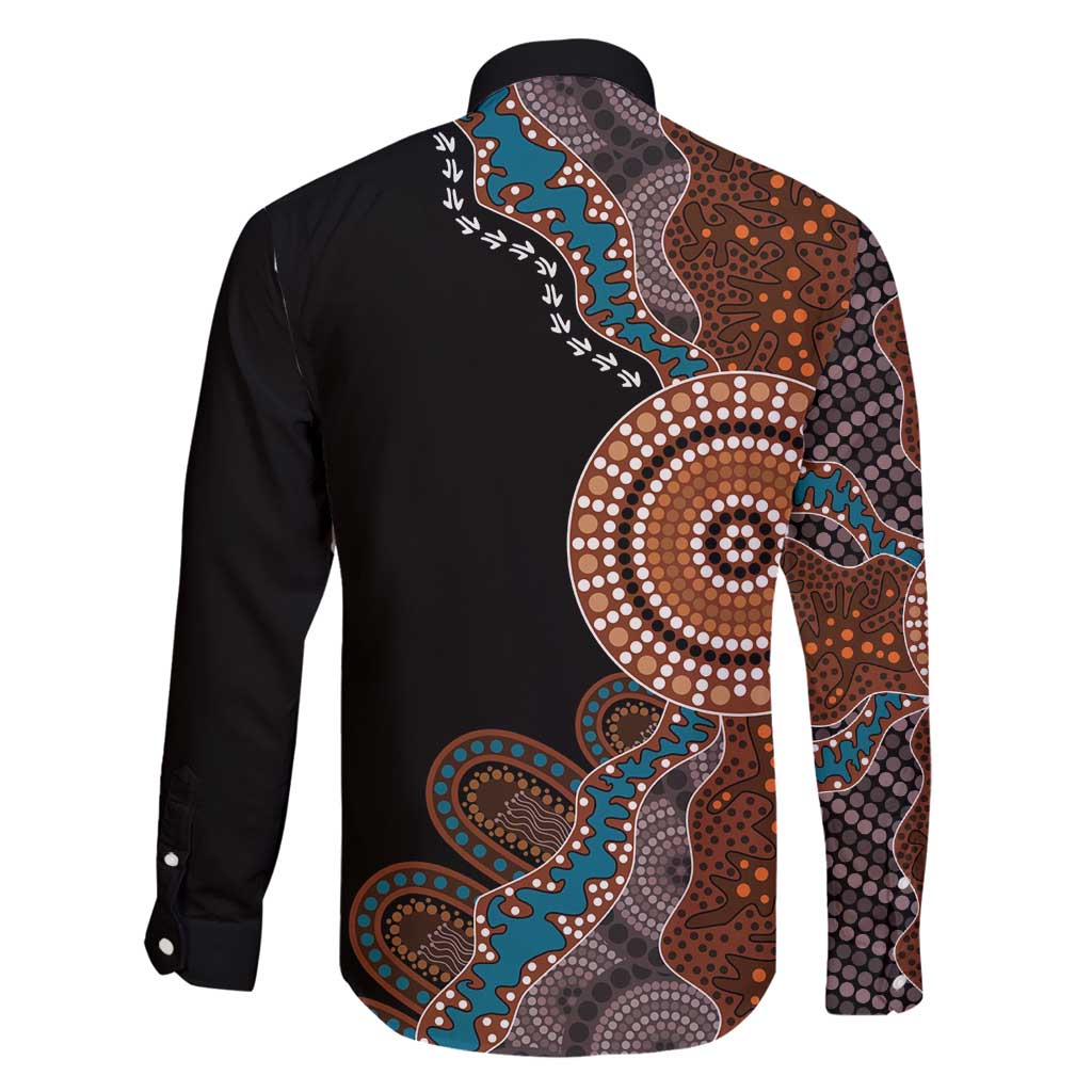50 Years Of NAIDOC Family Matching Summer Maxi Dress and Hawaiian Shirt Strong and Proud Aboriginal Dot Painting No1