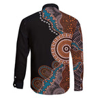 50 Years Of NAIDOC Family Matching Tank Maxi Dress and Hawaiian Shirt Strong and Proud Aboriginal Dot Painting No1