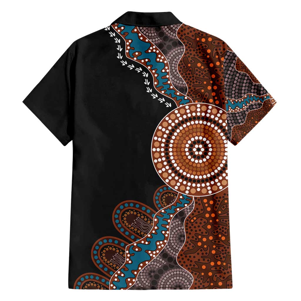 50 Years Of NAIDOC Hawaiian Shirt Strong and Proud Aboriginal Dot Painting No1