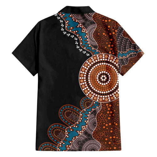 50 Years Of NAIDOC Hawaiian Shirt Strong and Proud Aboriginal Dot Painting No1