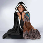 50 Years Of NAIDOC Hooded Blanket Strong and Proud Aboriginal Dot Painting No1