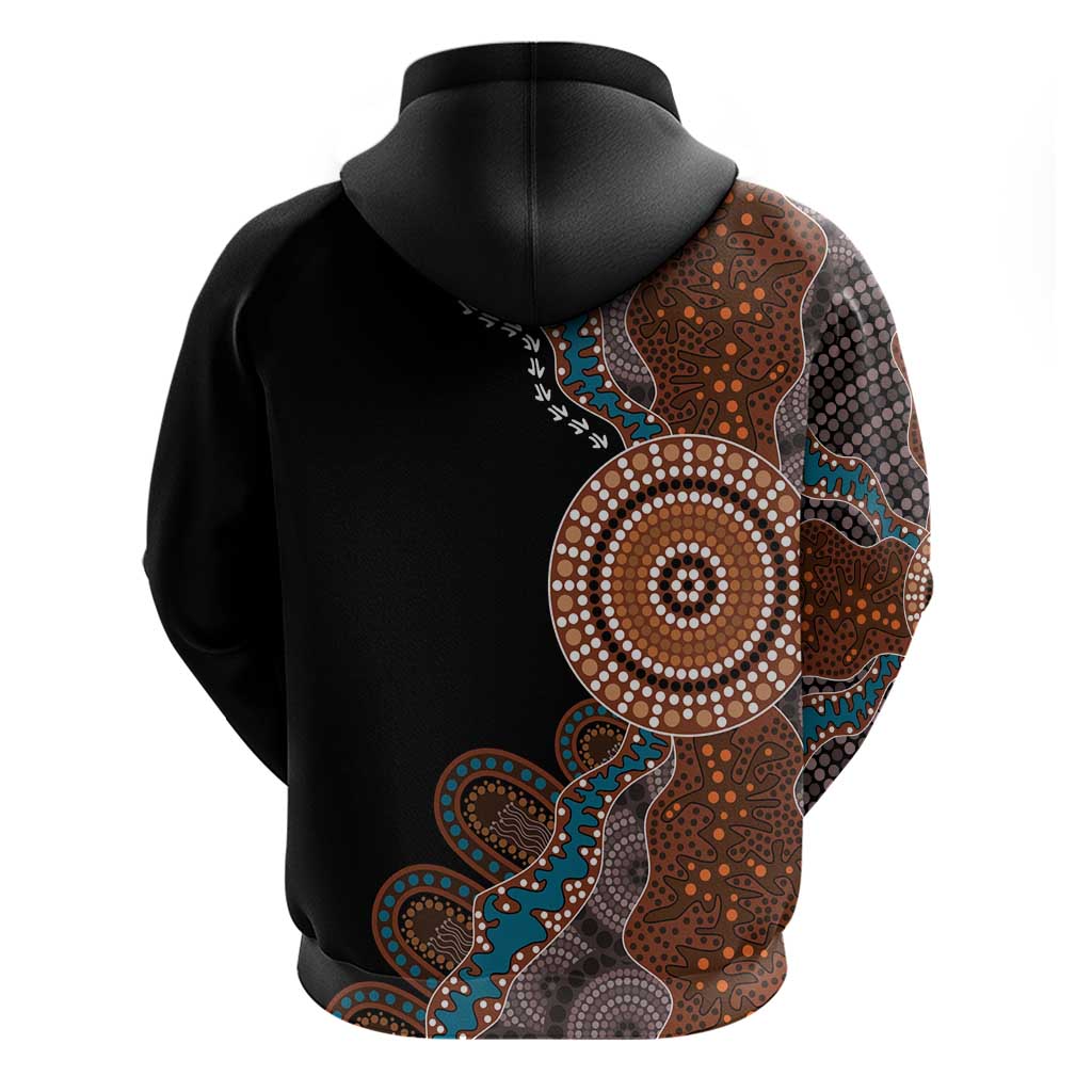 50 Years Of NAIDOC Hoodie Strong and Proud Aboriginal Dot Painting No1