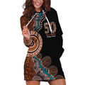 50 Years Of NAIDOC Hoodie Dress Strong and Proud Aboriginal Dot Painting No1