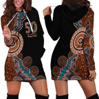 50 Years Of NAIDOC Hoodie Dress Strong and Proud Aboriginal Dot Painting No1
