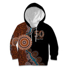 50 Years Of NAIDOC Kid Hoodie Strong and Proud Aboriginal Dot Painting No1