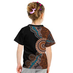 50 Years Of NAIDOC Kid T Shirt Strong and Proud Aboriginal Dot Painting No1