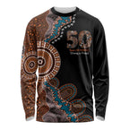50 Years Of NAIDOC Long Sleeve Shirt Strong and Proud Aboriginal Dot Painting No1
