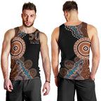 50 Years Of NAIDOC Men Tank Top Strong and Proud Aboriginal Dot Painting No1
