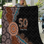 50 Years Of NAIDOC Quilt Strong and Proud Aboriginal Dot Painting No1