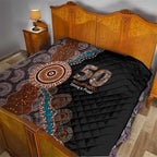 50 Years Of NAIDOC Quilt Strong and Proud Aboriginal Dot Painting No1