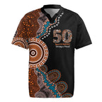 50 Years Of NAIDOC Rugby Jersey Strong and Proud Aboriginal Dot Painting No1