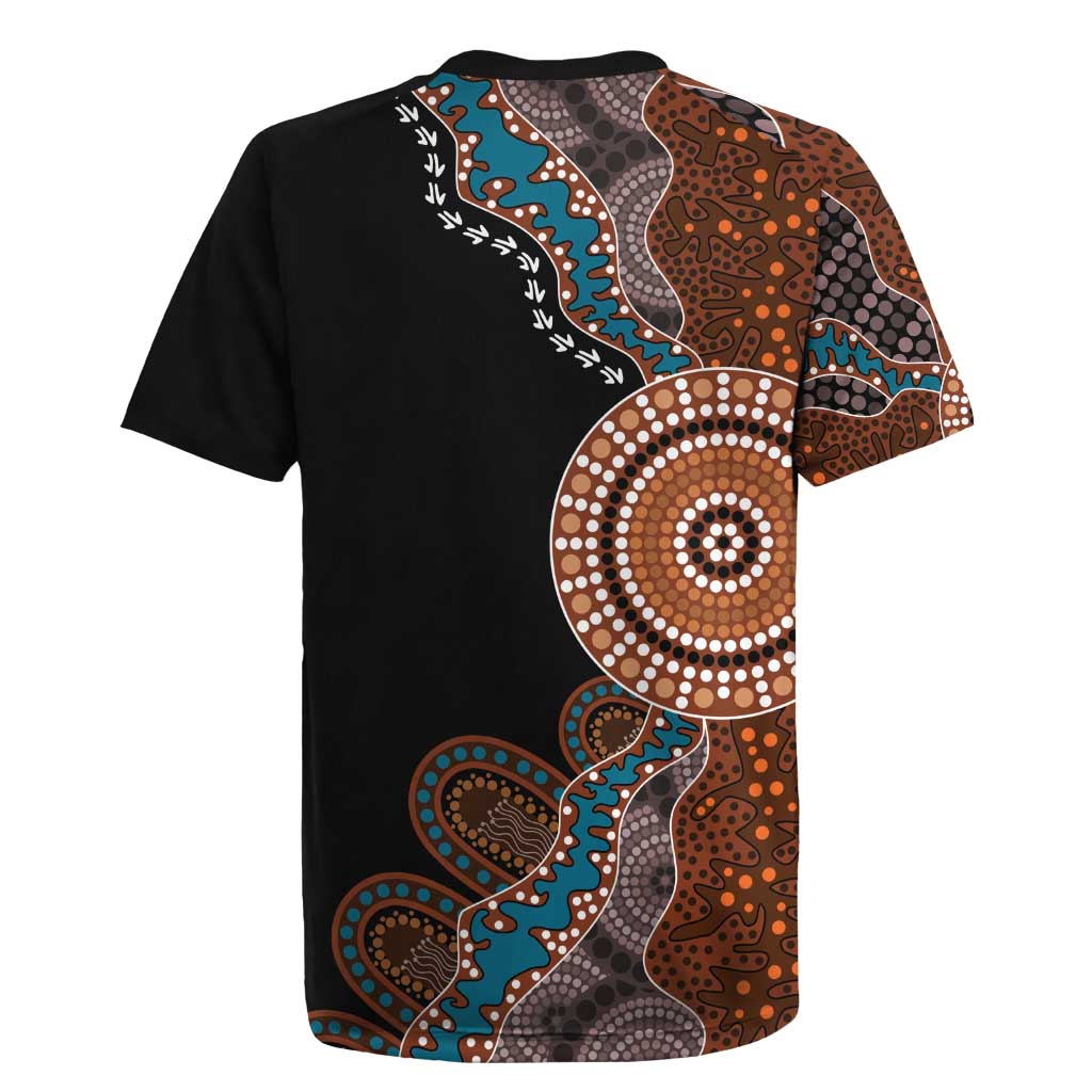 50 Years Of NAIDOC Rugby Jersey Strong and Proud Aboriginal Dot Painting No1