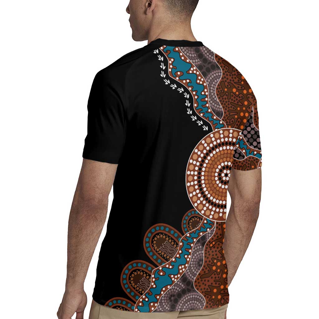 50 Years Of NAIDOC Rugby Jersey Strong and Proud Aboriginal Dot Painting No1