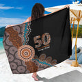 50 Years Of NAIDOC Sarong Strong and Proud Aboriginal Dot Painting No1