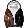 50 Years Of NAIDOC Sherpa Hoodie Strong and Proud Aboriginal Dot Painting No1