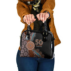 50 Years Of NAIDOC Shoulder Handbag Strong and Proud Aboriginal Dot Painting No1