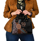 50 Years Of NAIDOC Shoulder Handbag Strong and Proud Aboriginal Dot Painting No1