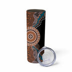 50 Years Of NAIDOC Skinny Tumbler Strong and Proud Aboriginal Dot Painting No1