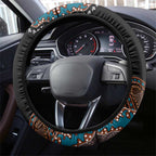 50 Years Of NAIDOC Steering Wheel Cover Strong and Proud Aboriginal Dot Painting No1