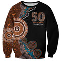 50 Years Of NAIDOC Sweatshirt Strong and Proud Aboriginal Dot Painting No1