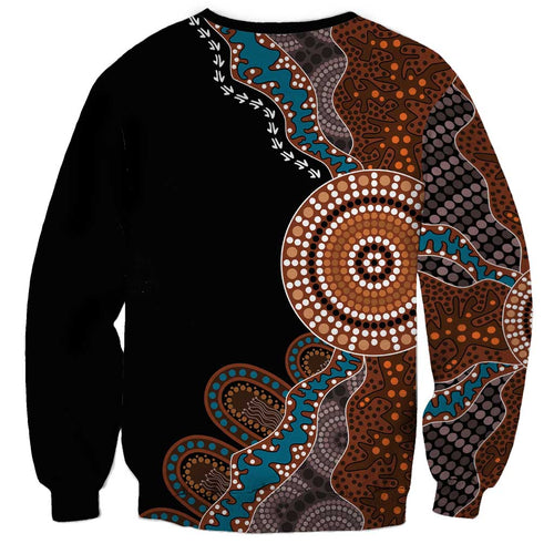 50 Years Of NAIDOC Sweatshirt Strong and Proud Aboriginal Dot Painting No1