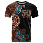 50 Years Of NAIDOC T Shirt Strong and Proud Aboriginal Dot Painting No1