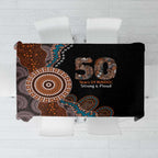 50 Years Of NAIDOC Tablecloth Strong and Proud Aboriginal Dot Painting No1