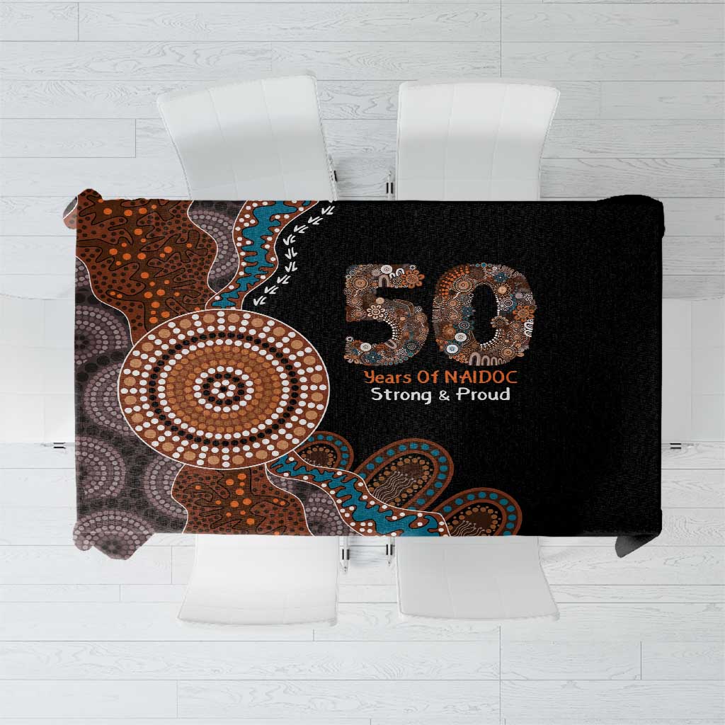 50 Years Of NAIDOC Tablecloth Strong and Proud Aboriginal Dot Painting No1