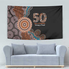 50 Years Of NAIDOC Tapestry Strong and Proud Aboriginal Dot Painting No1