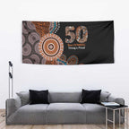 50 Years Of NAIDOC Tapestry Strong and Proud Aboriginal Dot Painting No1