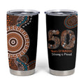50 Years Of NAIDOC Tumbler Cup Strong and Proud Aboriginal Dot Painting No1