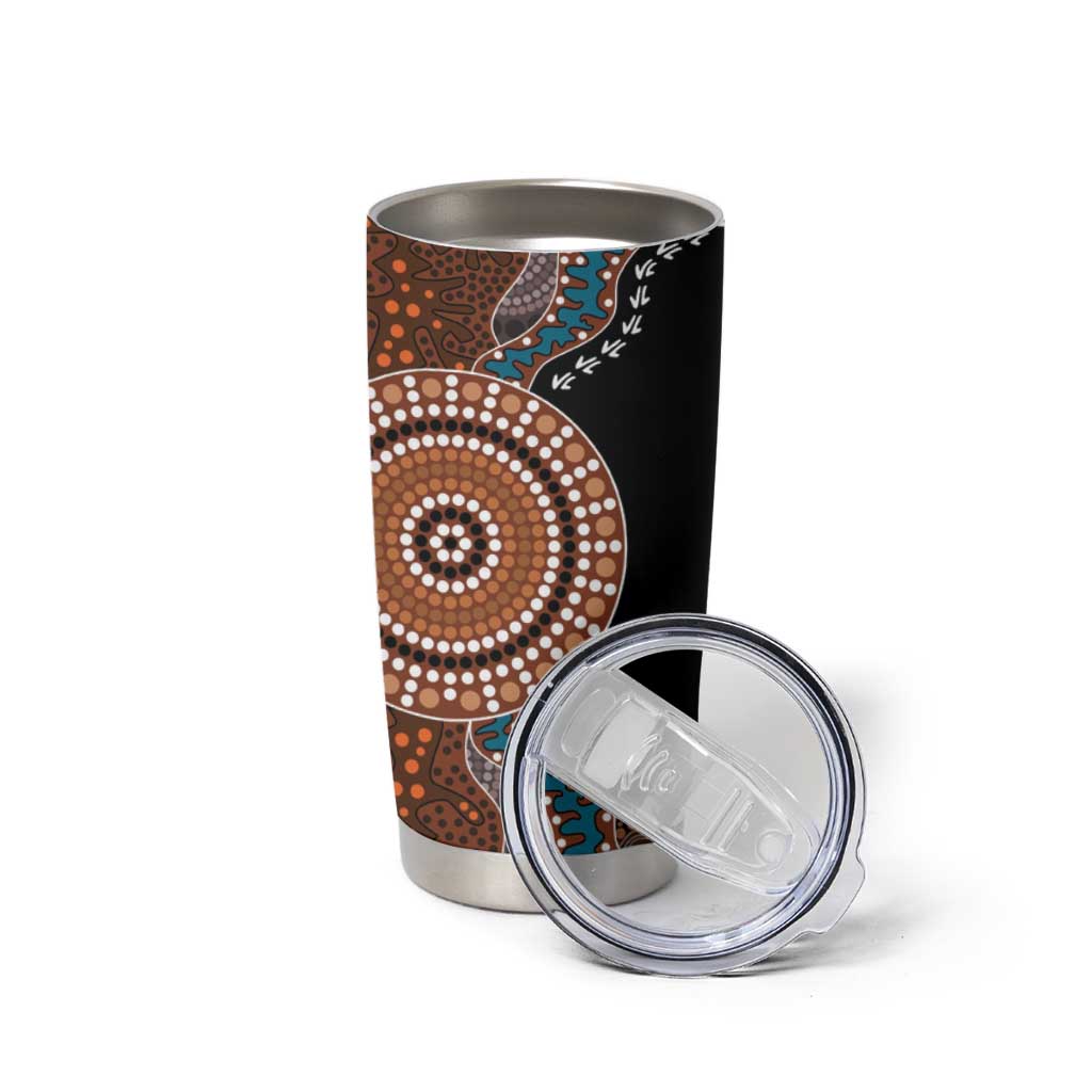 50 Years Of NAIDOC Tumbler Cup Strong and Proud Aboriginal Dot Painting No1
