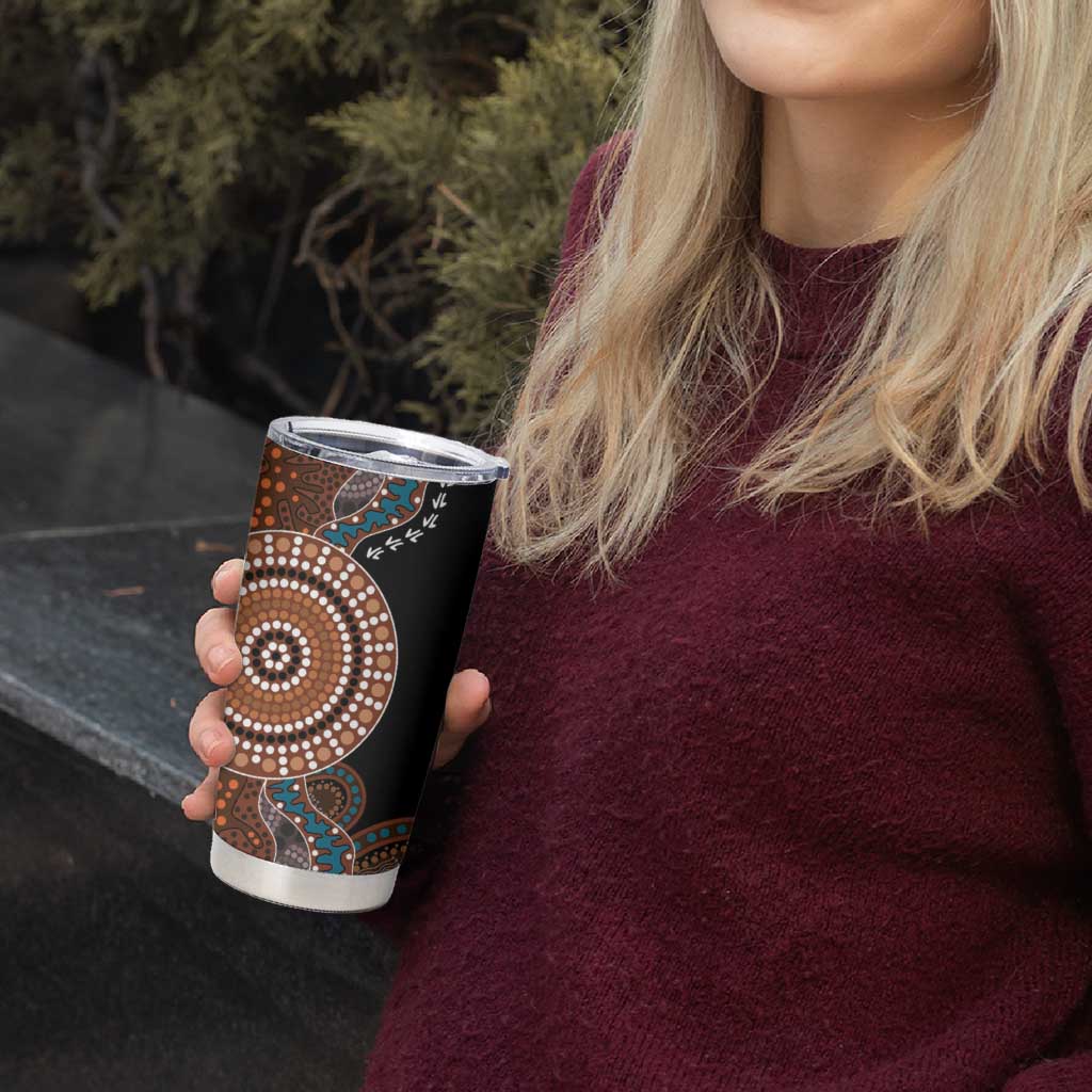 50 Years Of NAIDOC Tumbler Cup Strong and Proud Aboriginal Dot Painting No1