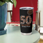 50 Years Of NAIDOC Tumbler Cup Strong and Proud Aboriginal Dot Painting No1