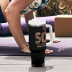 50 Years Of NAIDOC Tumbler With Handle Strong and Proud Aboriginal Dot Painting No1