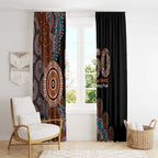 50 Years Of NAIDOC Window Curtain Strong and Proud Aboriginal Dot Painting No1