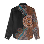 50 Years Of NAIDOC Women Casual Shirt Strong and Proud Aboriginal Dot Painting No1