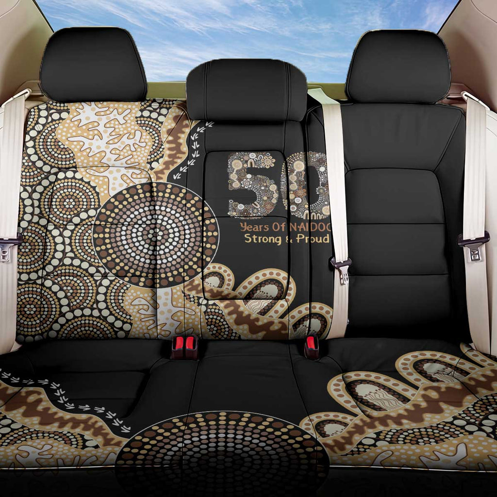 50 Years Of NAIDOC Back Car Seat Cover Strong and Proud Aboriginal Dot Painting No2