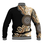 50 Years Of NAIDOC Baseball Jacket Strong and Proud Aboriginal Dot Painting No2