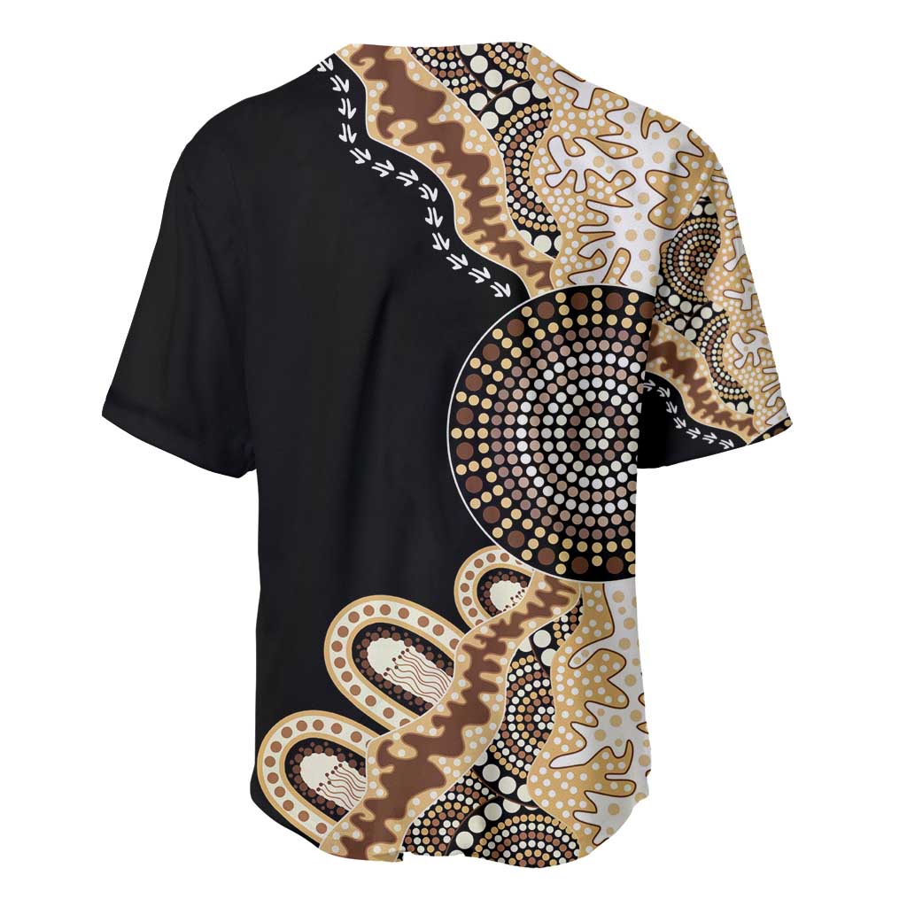 50 Years Of NAIDOC Baseball Jersey Strong and Proud Aboriginal Dot Painting No2
