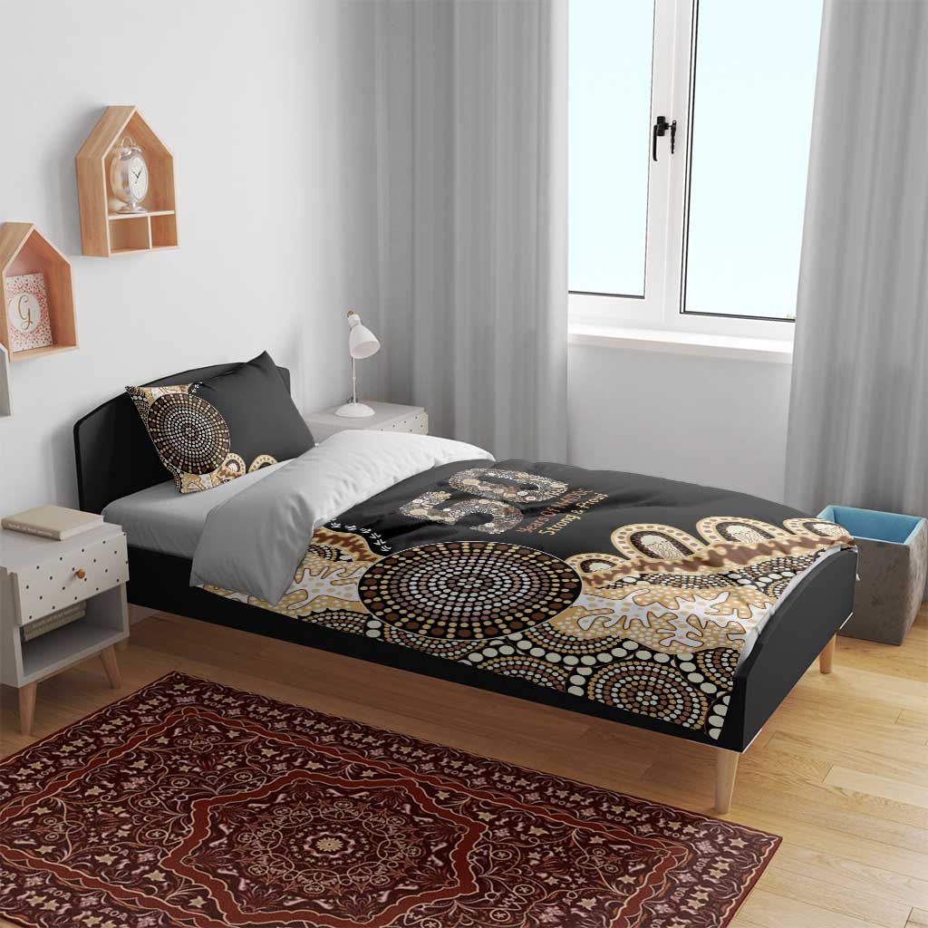 50 Years Of NAIDOC Bedding Set Strong and Proud Aboriginal Dot Painting No2