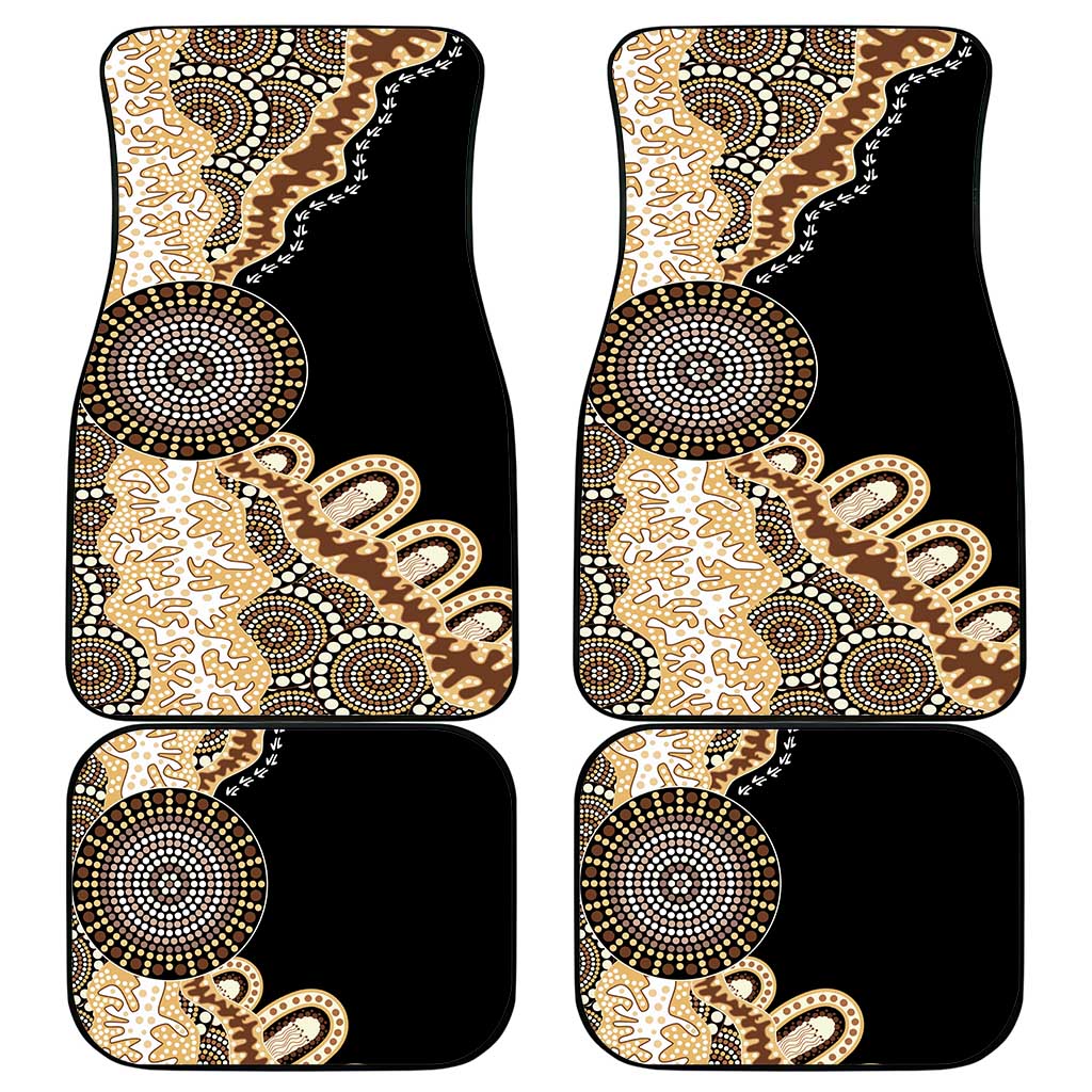 50 Years Of NAIDOC Car Mats Strong and Proud Aboriginal Dot Painting No2