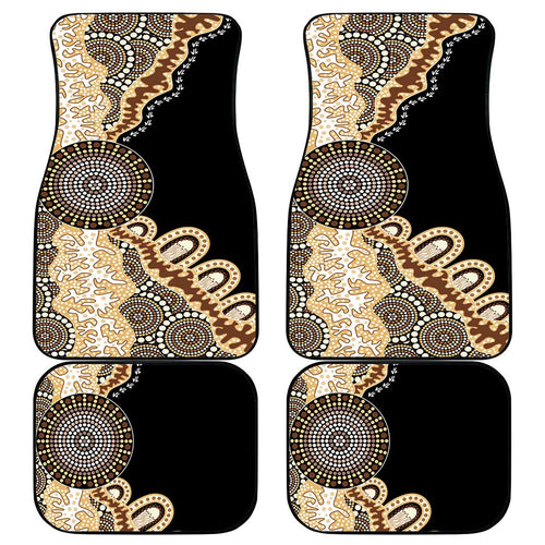 50 Years Of NAIDOC Car Mats Strong and Proud Aboriginal Dot Painting No2