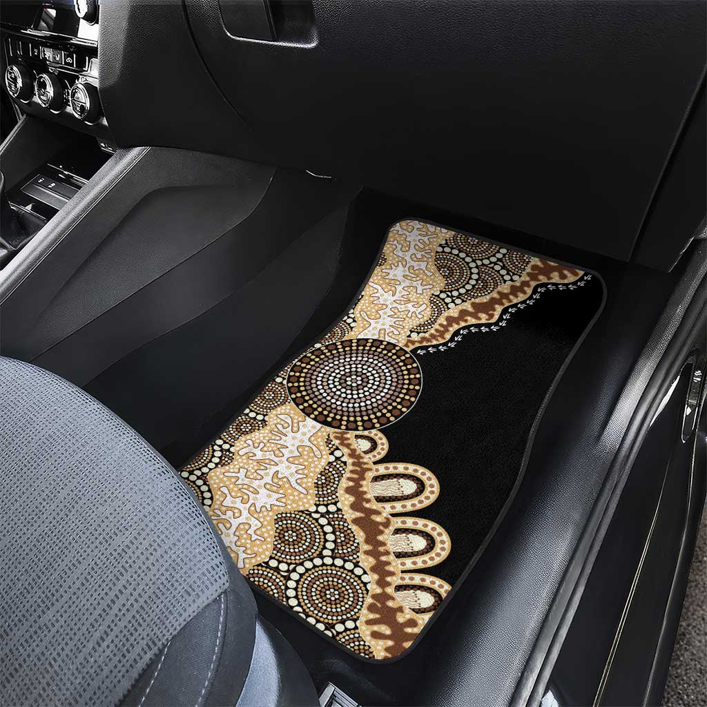 50 Years Of NAIDOC Car Mats Strong and Proud Aboriginal Dot Painting No2