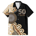 50 Years Of NAIDOC Family Matching Mermaid Dress and Hawaiian Shirt Strong and Proud Aboriginal Dot Painting No2