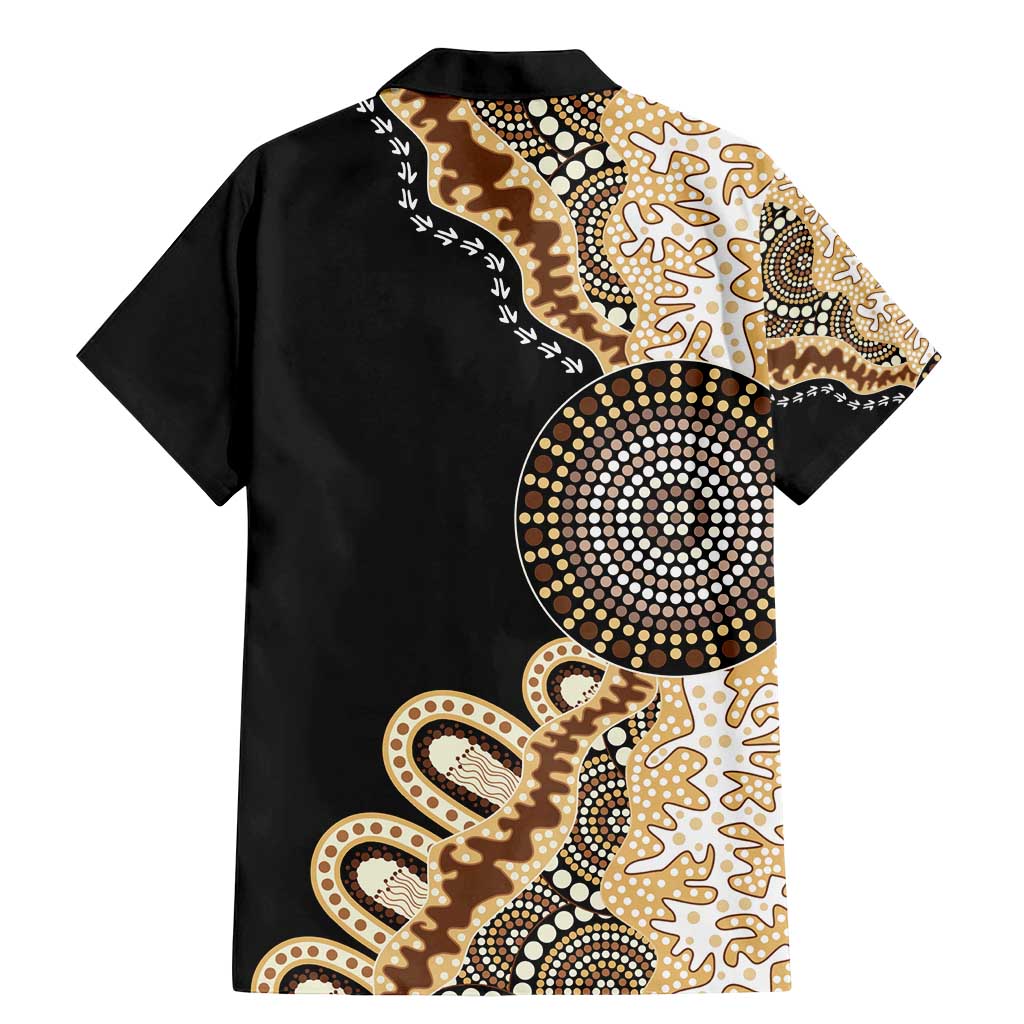 50 Years Of NAIDOC Family Matching Mermaid Dress and Hawaiian Shirt Strong and Proud Aboriginal Dot Painting No2