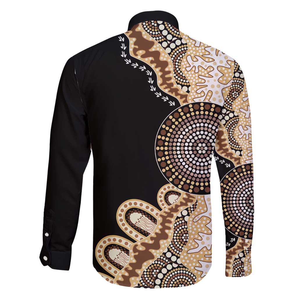 50 Years Of NAIDOC Family Matching Puletasi and Hawaiian Shirt Strong and Proud Aboriginal Dot Painting No2