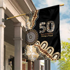 50 Years Of NAIDOC Garden Flag Strong and Proud Aboriginal Dot Painting No2