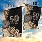 50 Years Of NAIDOC Garden Flag Strong and Proud Aboriginal Dot Painting No2